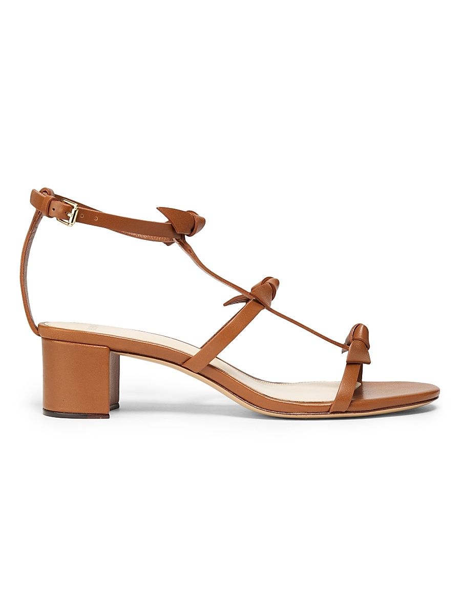 Women's Slim Lolita 45MM Leather Sandals - Espresso - Size 10