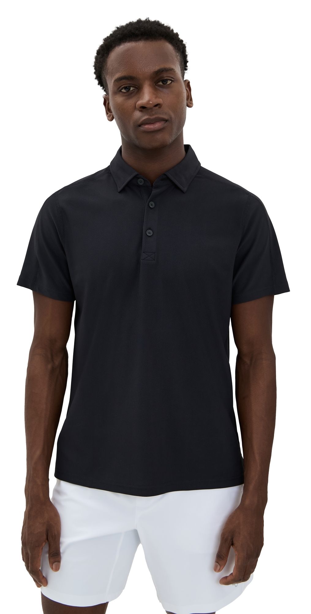Rhone Regatta Pique Polo Black M