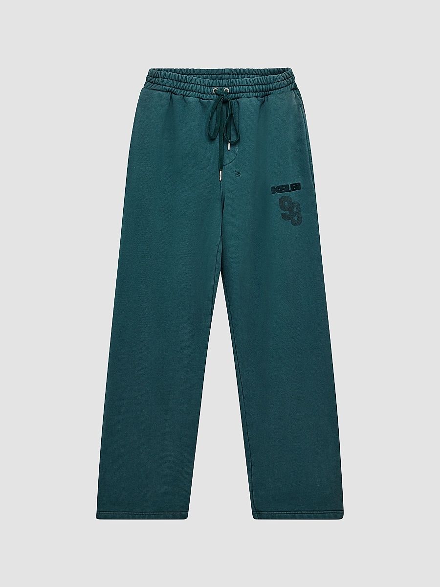 Ksubi Men's Logo Cotton Track Pants - Green - Size Large