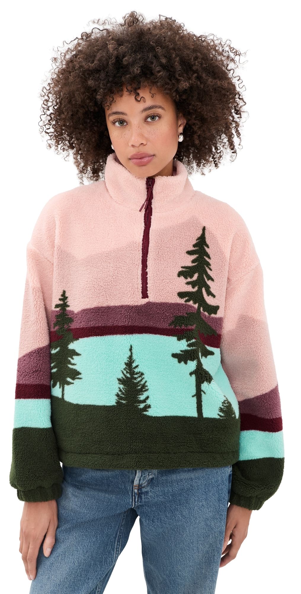 Beach Riot Leona Sherpa Pullover WILDNERNESS SHERPA XL