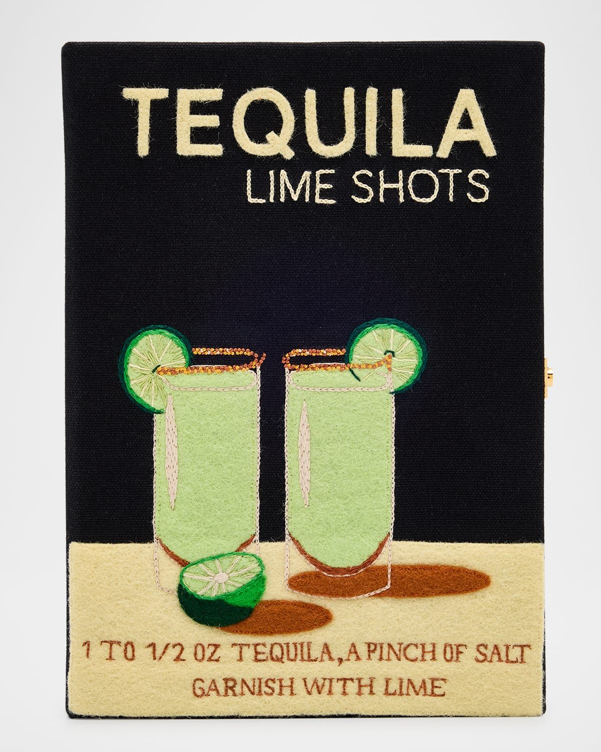 Tequila Shots Book Clutch Bag