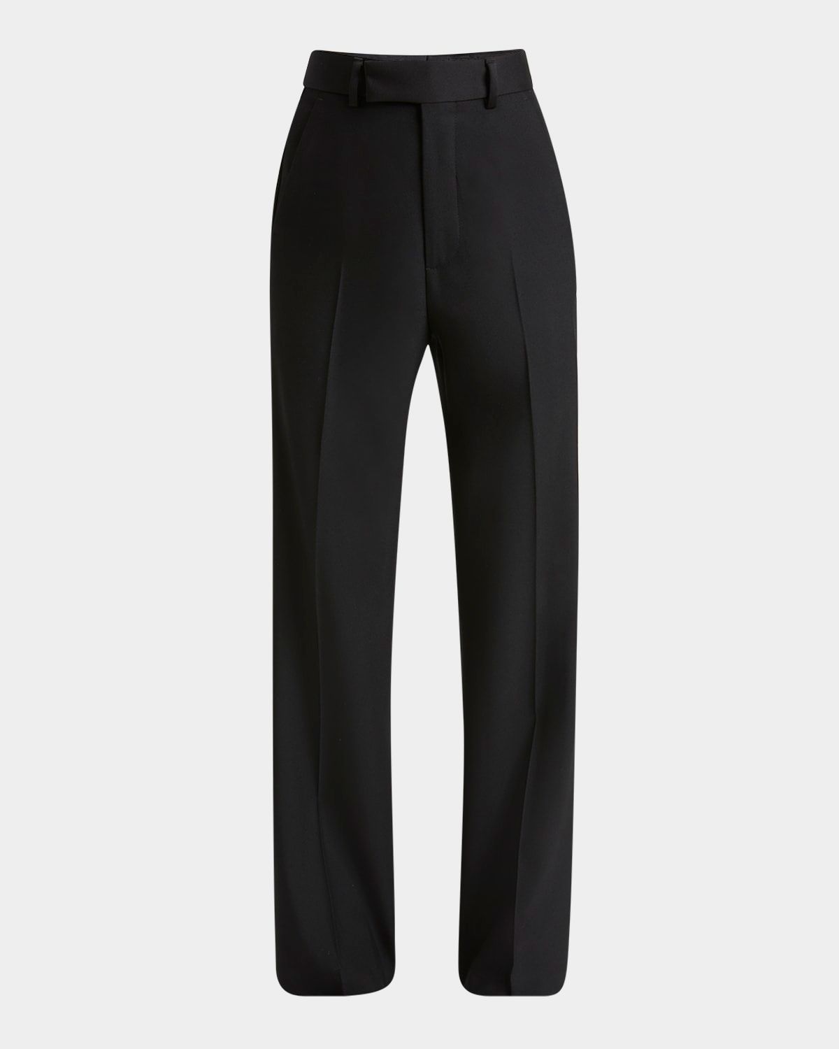 Men & apos;s Creased Wool Flare Pants