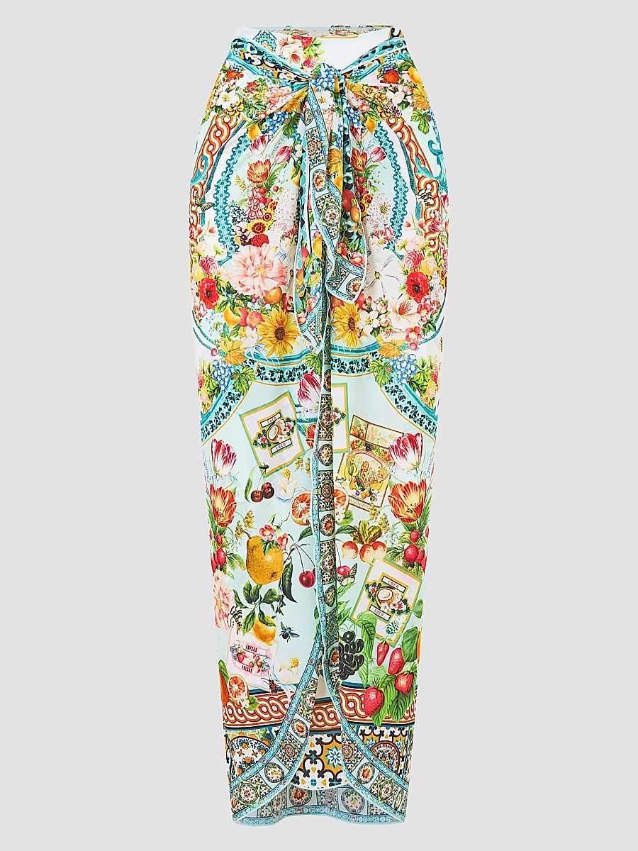 Women's Magic Of The Mercado Print Long Sarong - Magic Of The Mercado - Size Large