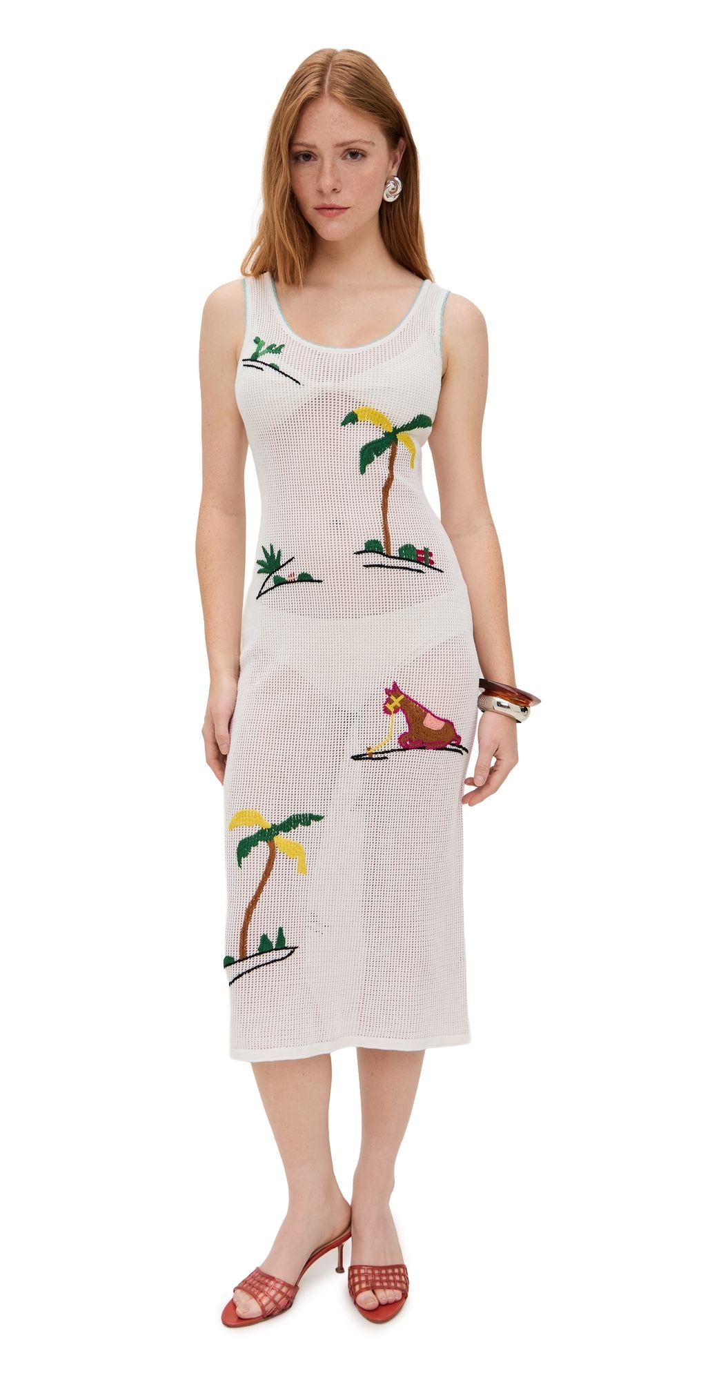 STAUD Luma Dress Riviera Ivory L