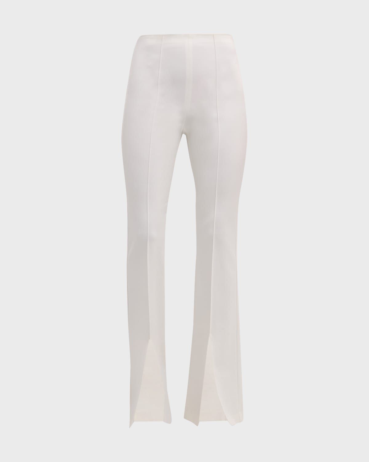 Emiko High-Waisted Slit-Cuff Pants