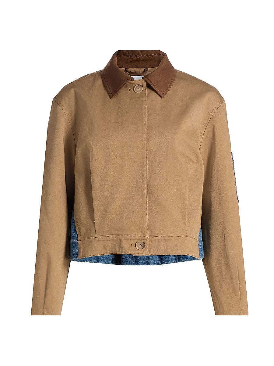 Women's Gabe Denim-Back Jacket - Dark Khaki - Size XL