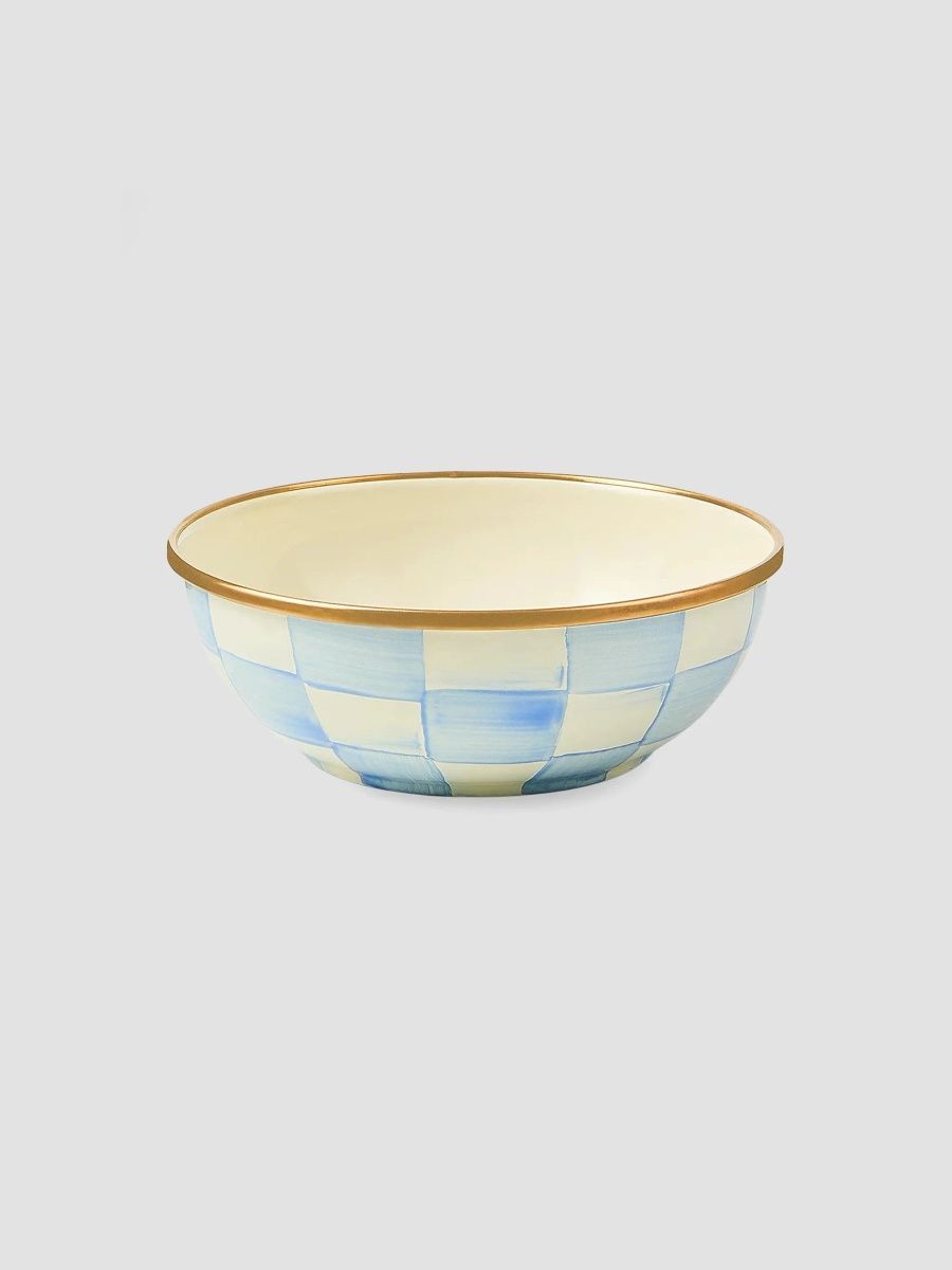 MacKenzie-Childs Sky Check Everyday Bowl