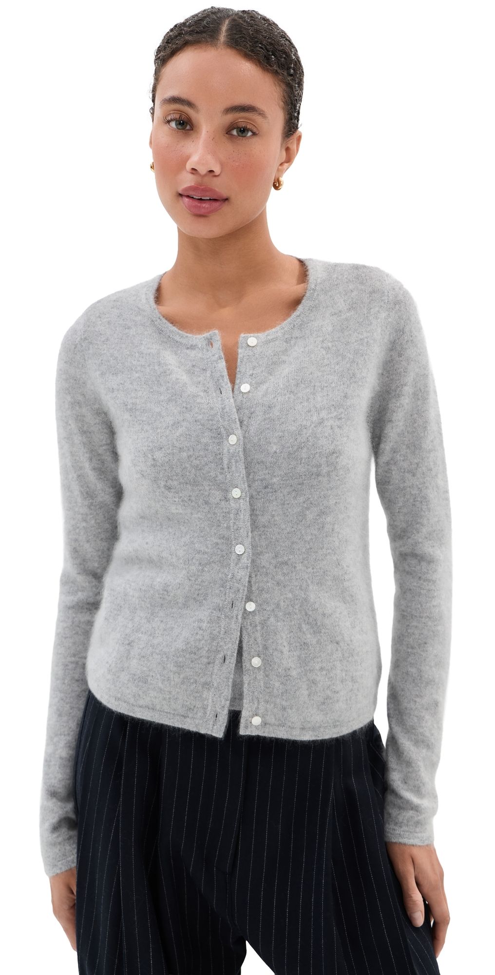 LE BOP Sofia Cashmere Twinset Cardigan Light Camel XXL
