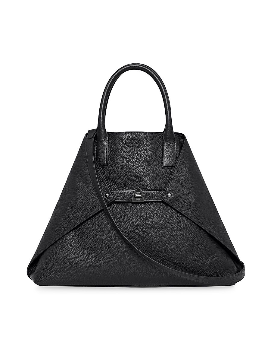 Women's Ai Medium Convertible Leather Tote - Black