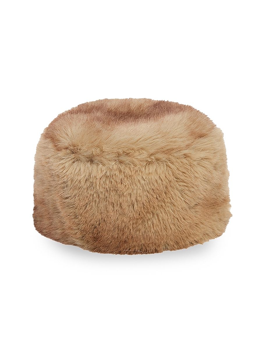 Women's Margot Faux-Fur Pillbox Hat - Blonde Mink