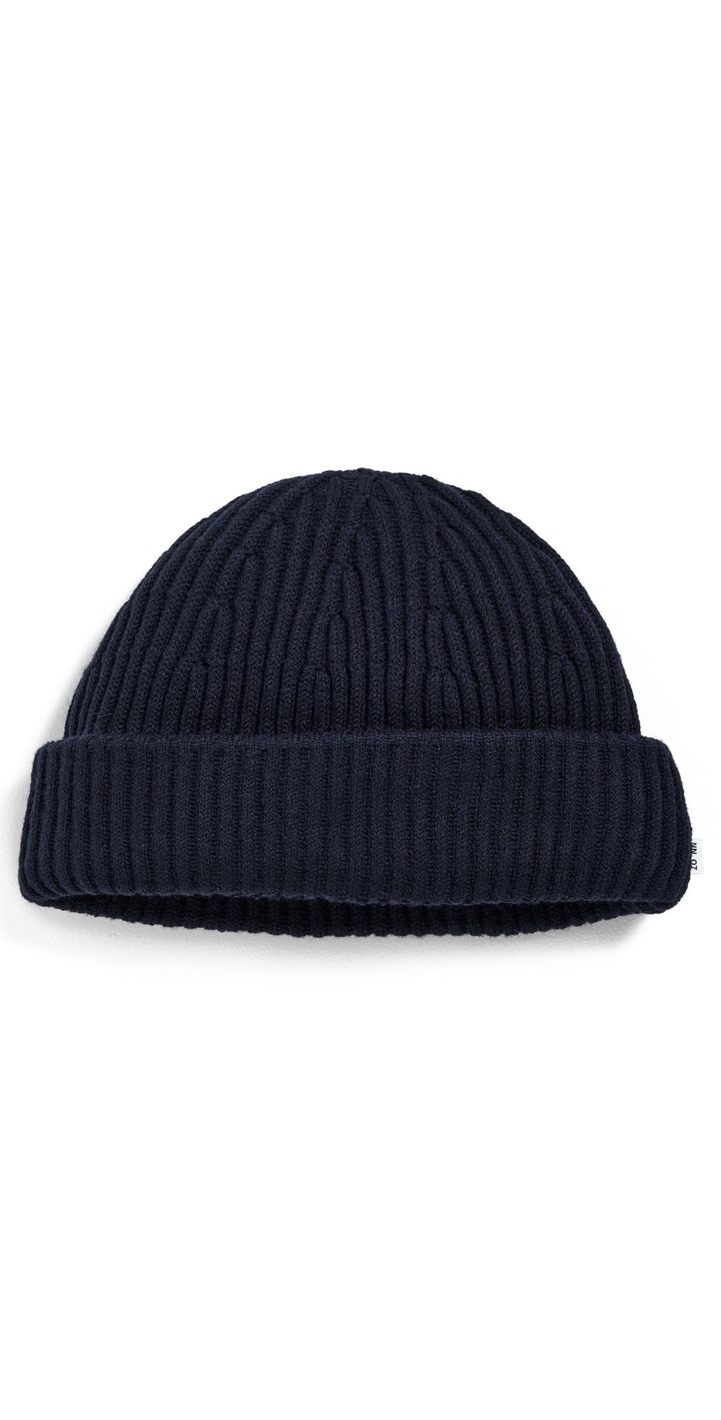 NN07 Merino Rib Knit Beanie Navy Blue One Size