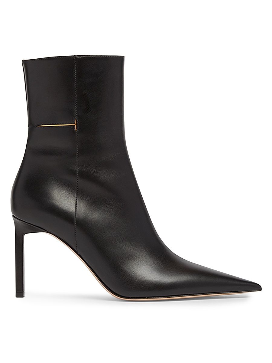 Women's Julianne 85MM Leather Ankle Boots - Black - Size 9