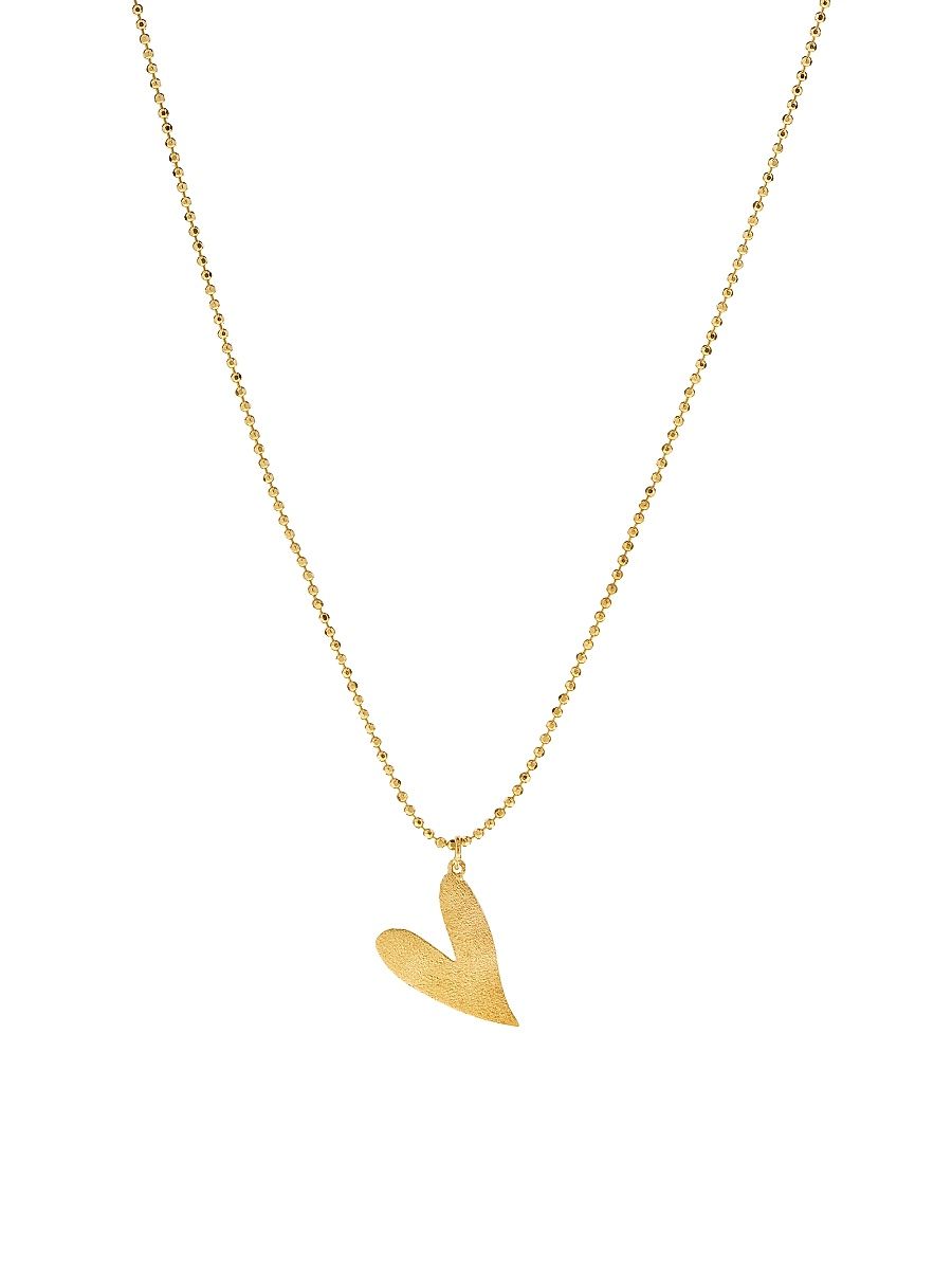 Women's Be Mine 14K Yellow Gold Heart Pendant Necklace - Yellow Gold
