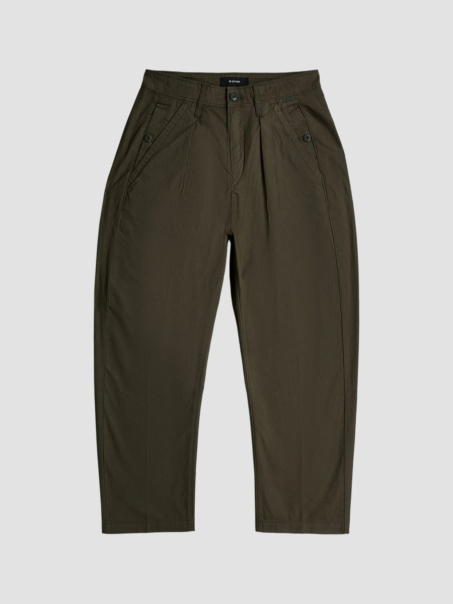 G-Star Men's Cotton-Twill Balloon-Leg Chino Pants - Black Olive - Size 31