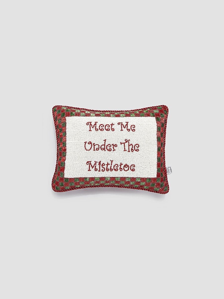 Mistletoe Beaded Pillow