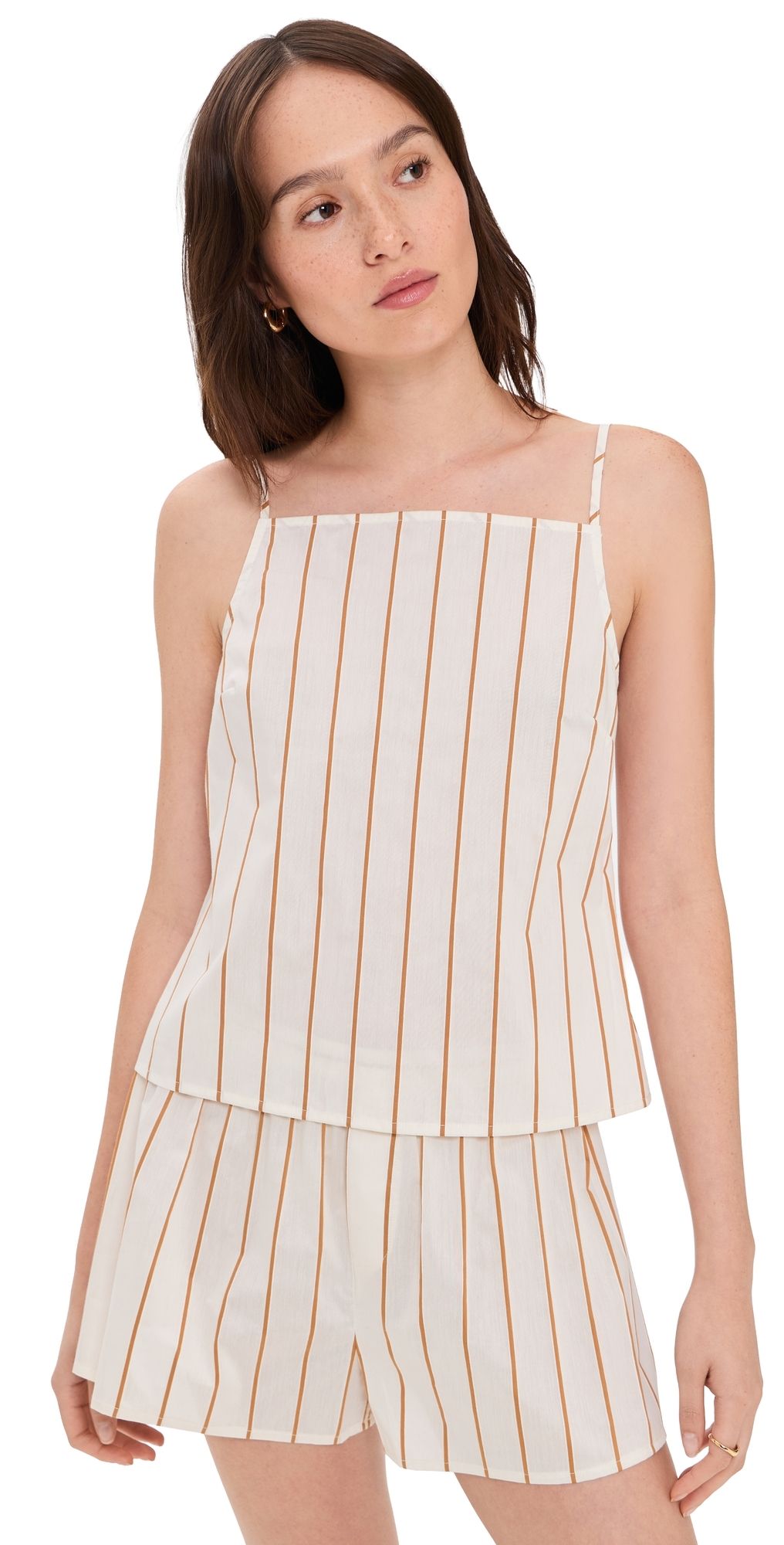 STAUD Maisie Top Solana Stripe XL