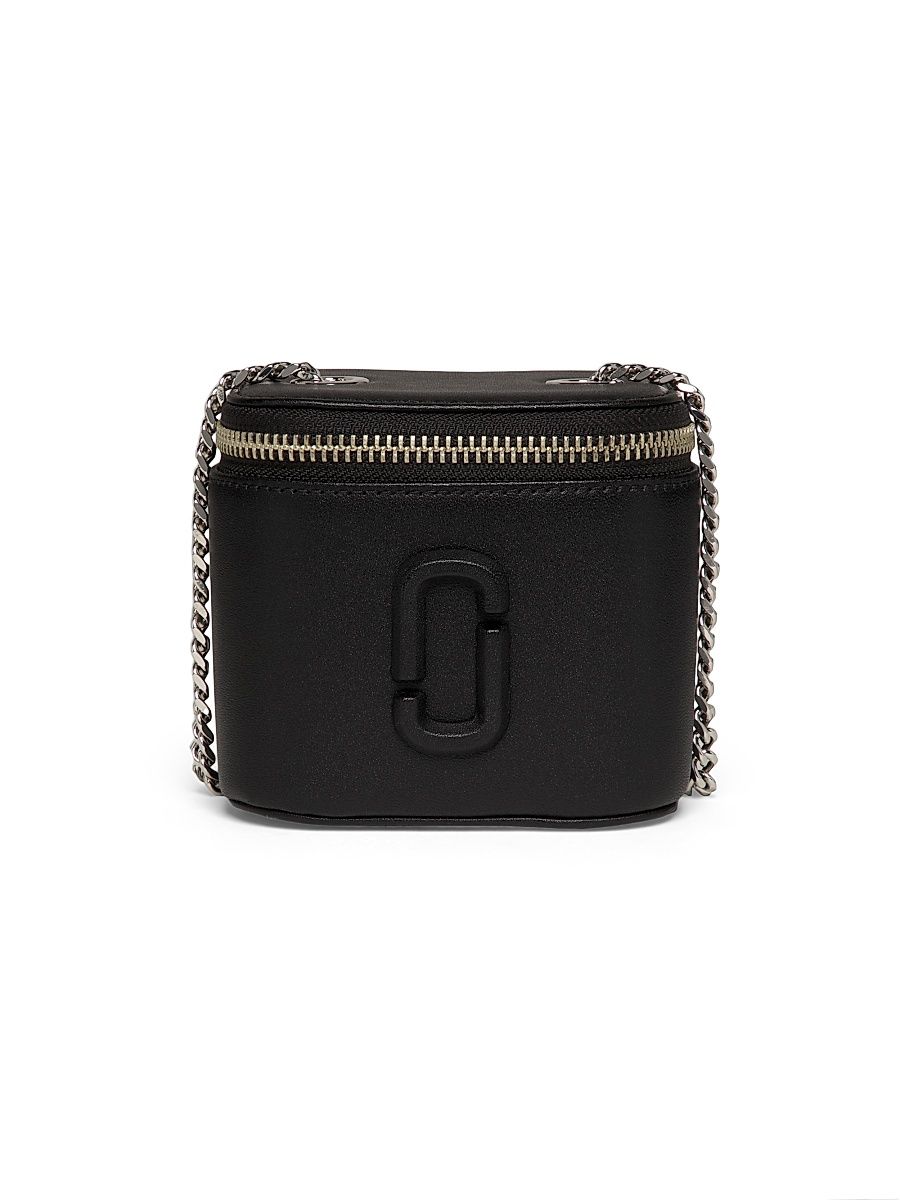 Women's The Mini Vanity Leather Crossbody Bag - Black