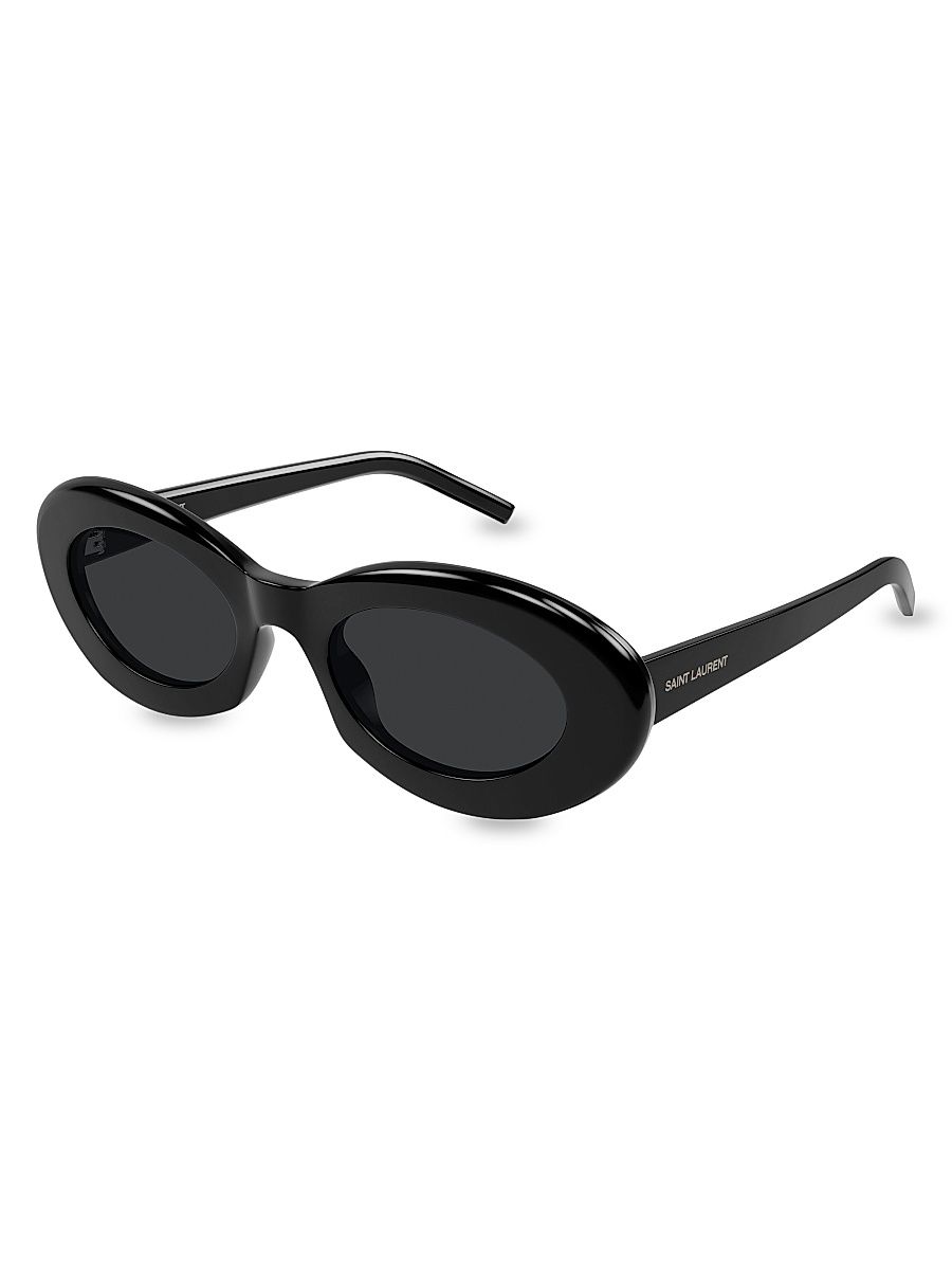 Women's 52MM Oval Sunglasses - Black