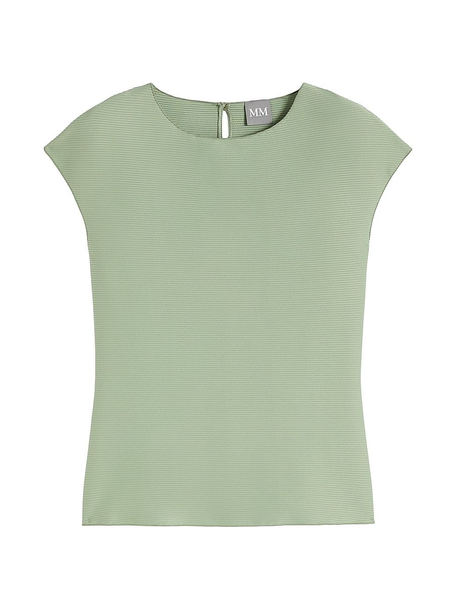 Women's Sleeveless Ottoman Jersey Top - Sage Green - Size XL