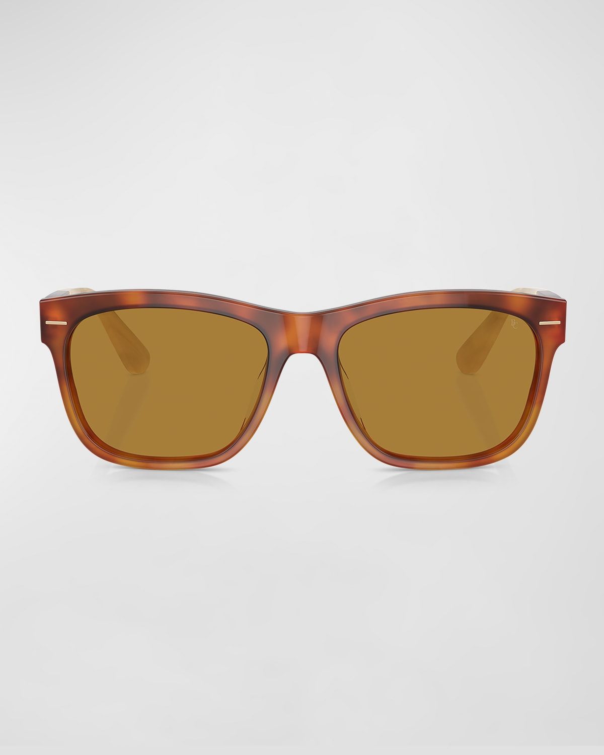 Two-Tone Acetate Square Sunglasses