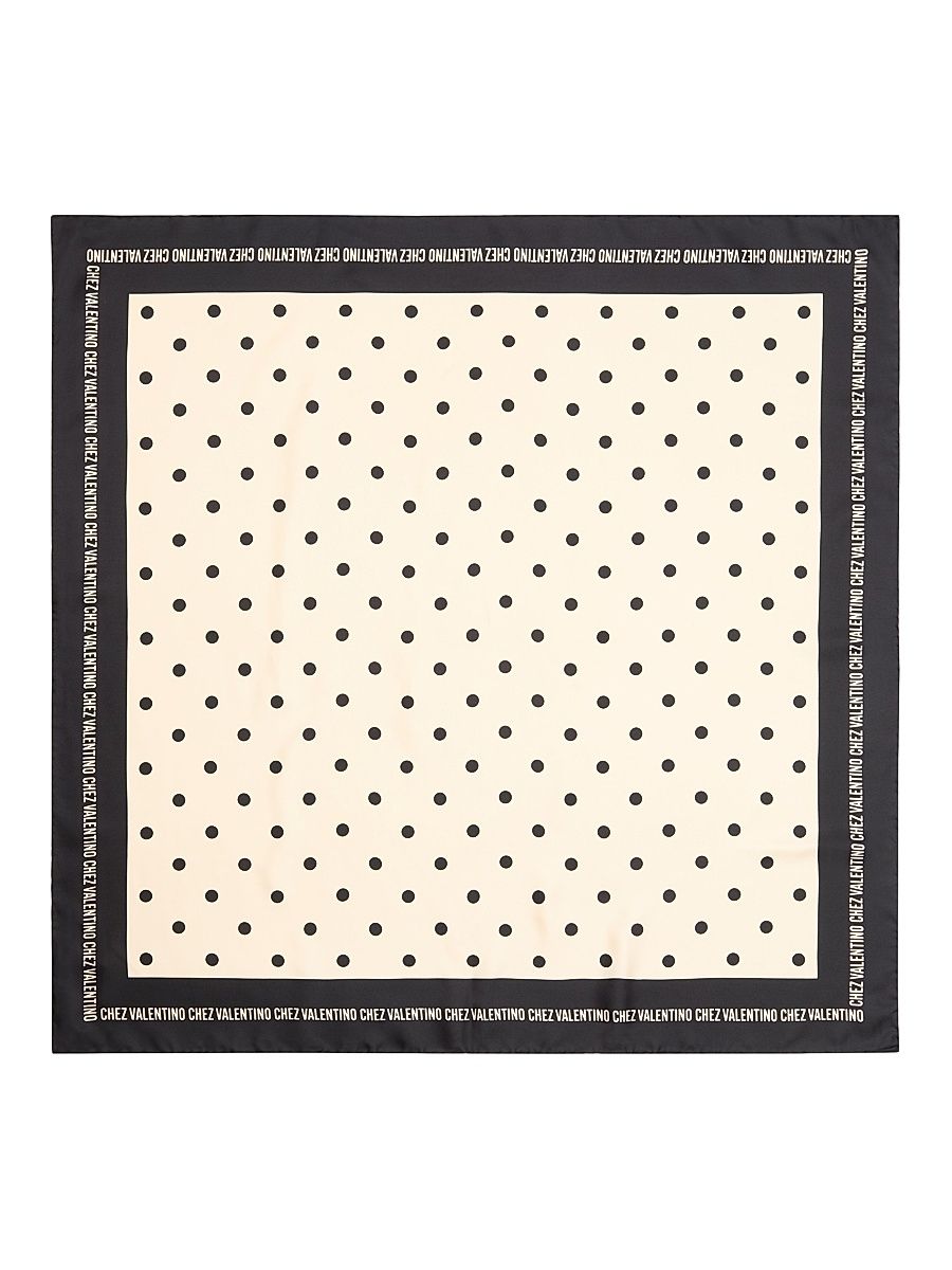 Women's Chez Valentino Silk Scarf - Butter Black