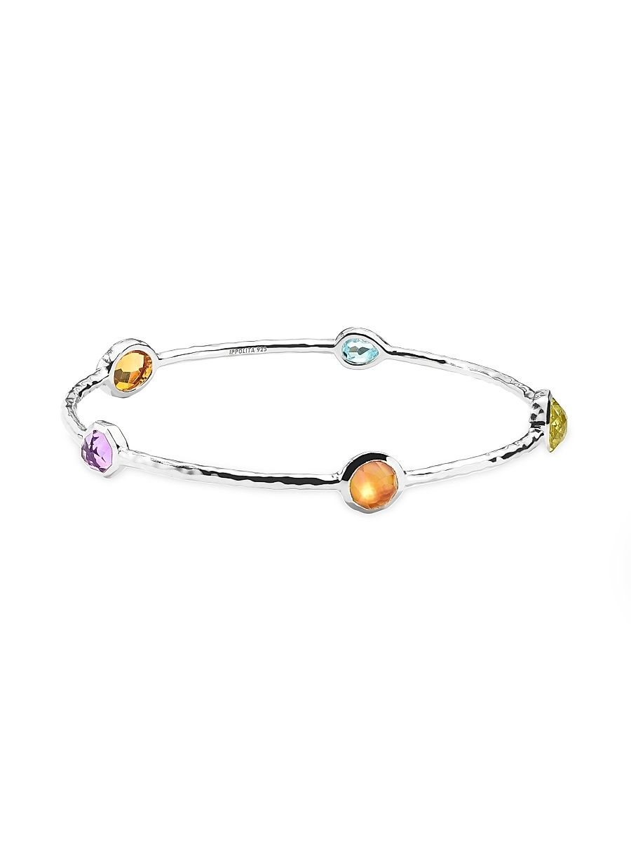 Women's Rock Candy Sterling Silver & Multi-Stone Sedona Five-Stone Bangle - Sedona