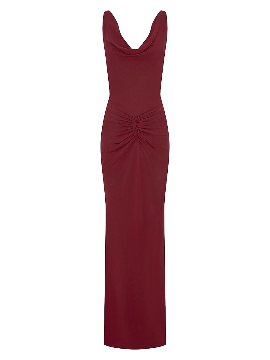 Women's Calia Cowlneck Maxi Dress - Plum - Size 12