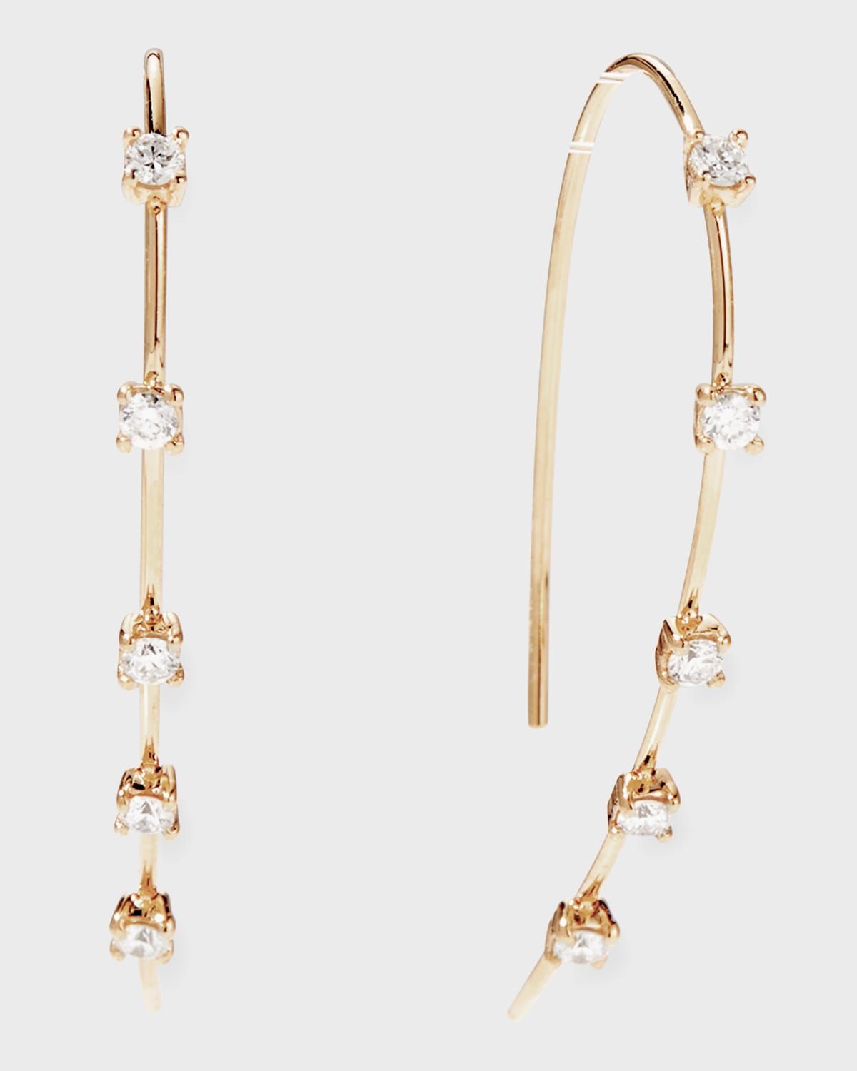 14K Gold Small Multi Solo Hooked on Hoop Earrings