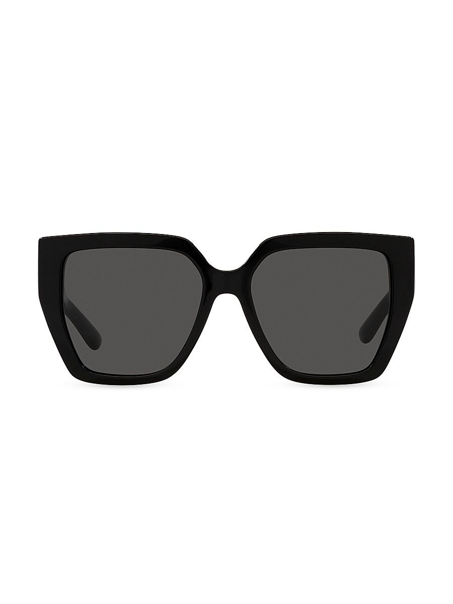 Women's 55MM Oversized Square Sunglasses - Black