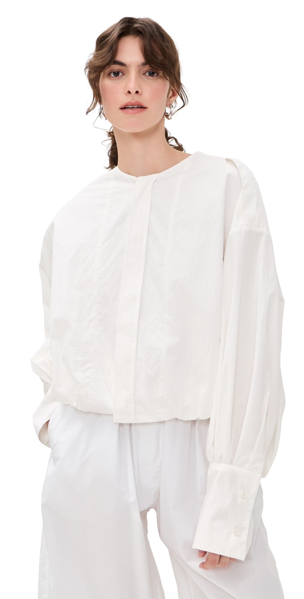 The Latest Diana Aspetto Grinzato Shirt White XL