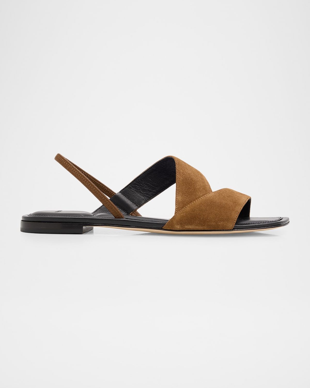 Parker Suede Flat Slingback Sandals