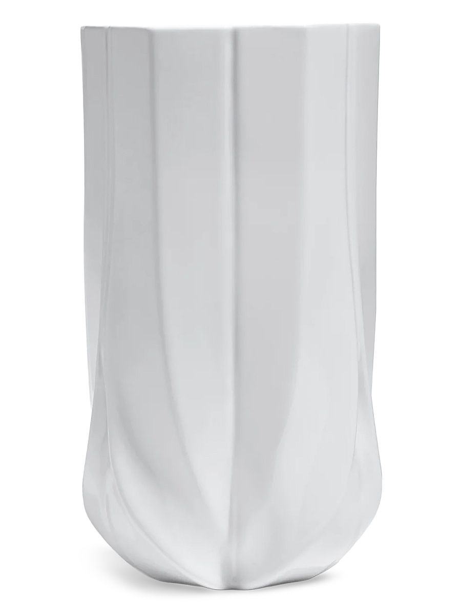 Braid Porcelain Vase - Black