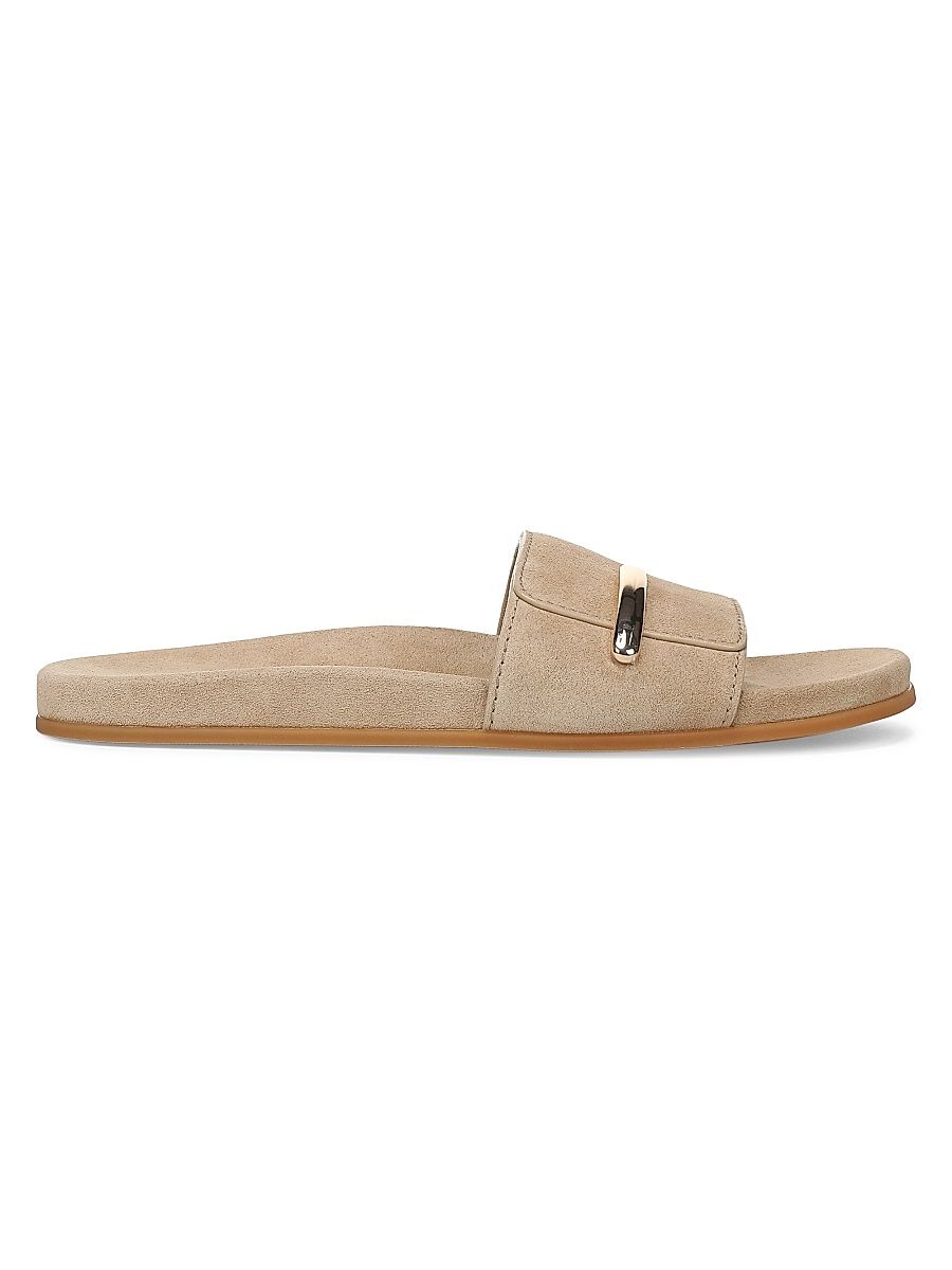 Women's Sadie Suede Slide Sandals - Tuscan Sand - Size 11