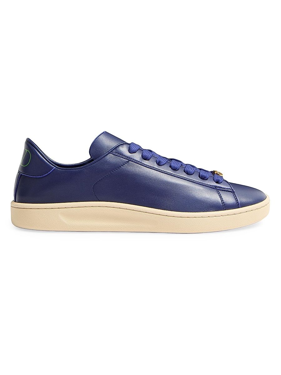 Men's Royco Sneakers in Nappa Calfskin - Indigo - Size 13