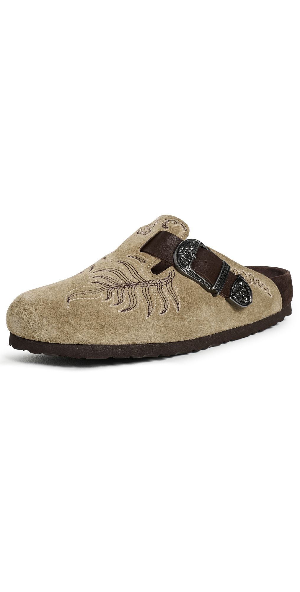 ETRO ETRO x Birkenstock 1774 Boston Embroidery Flats Taupe 38