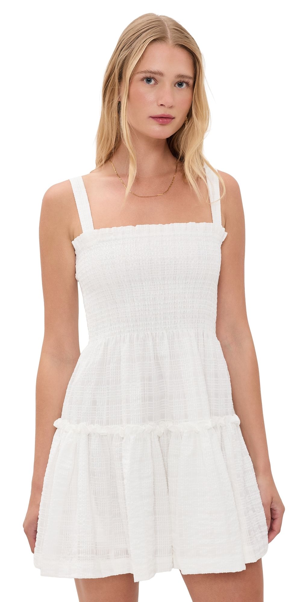 Hill House Home The Ribbon Seraphina Mini Dress White S