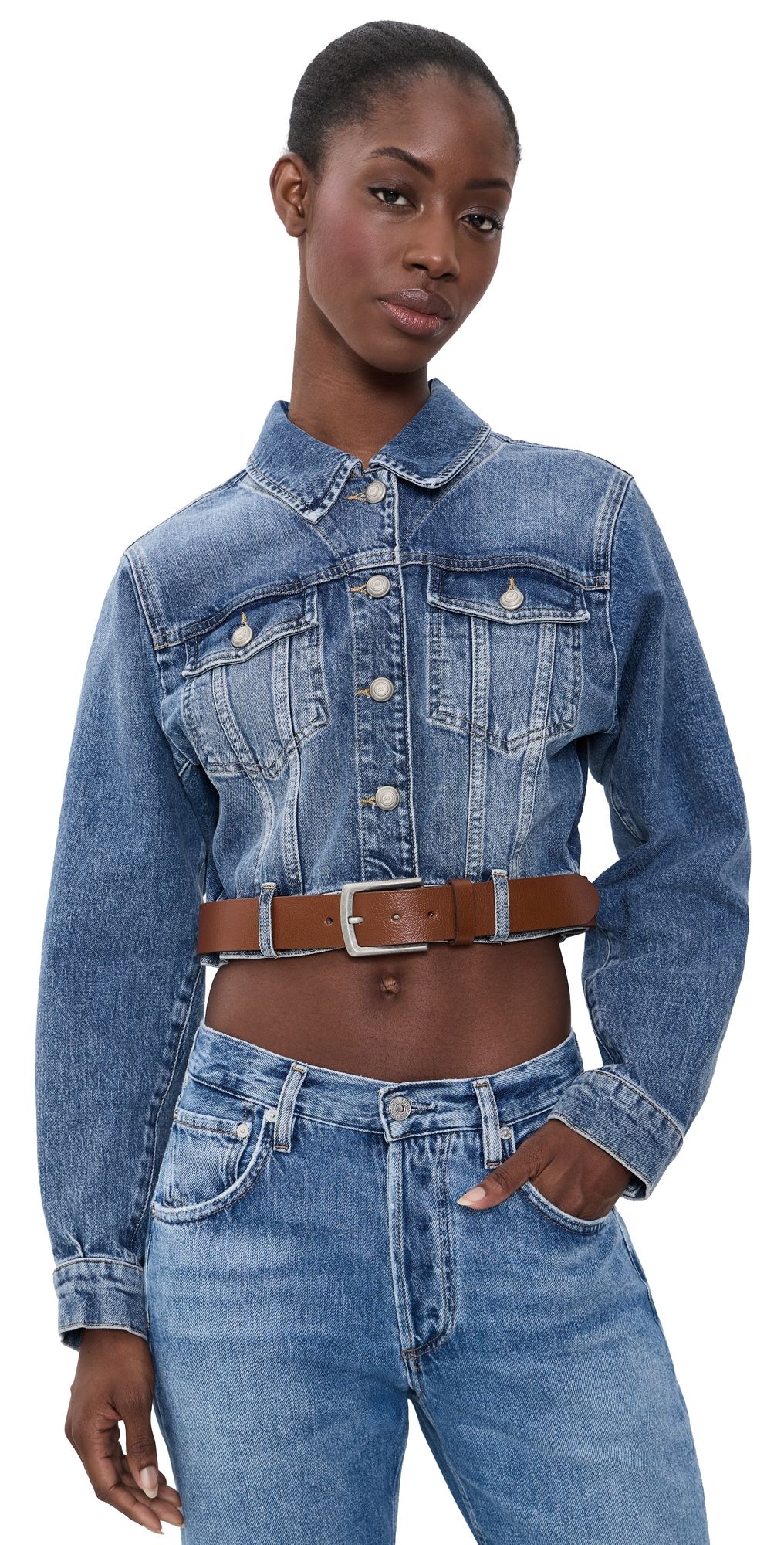 Cinq à Sept Graciel Denim Jacket Amberstone XS