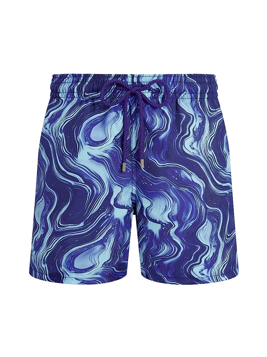 Men's Marble Swim Shorts - Royal Skies - Size XXL