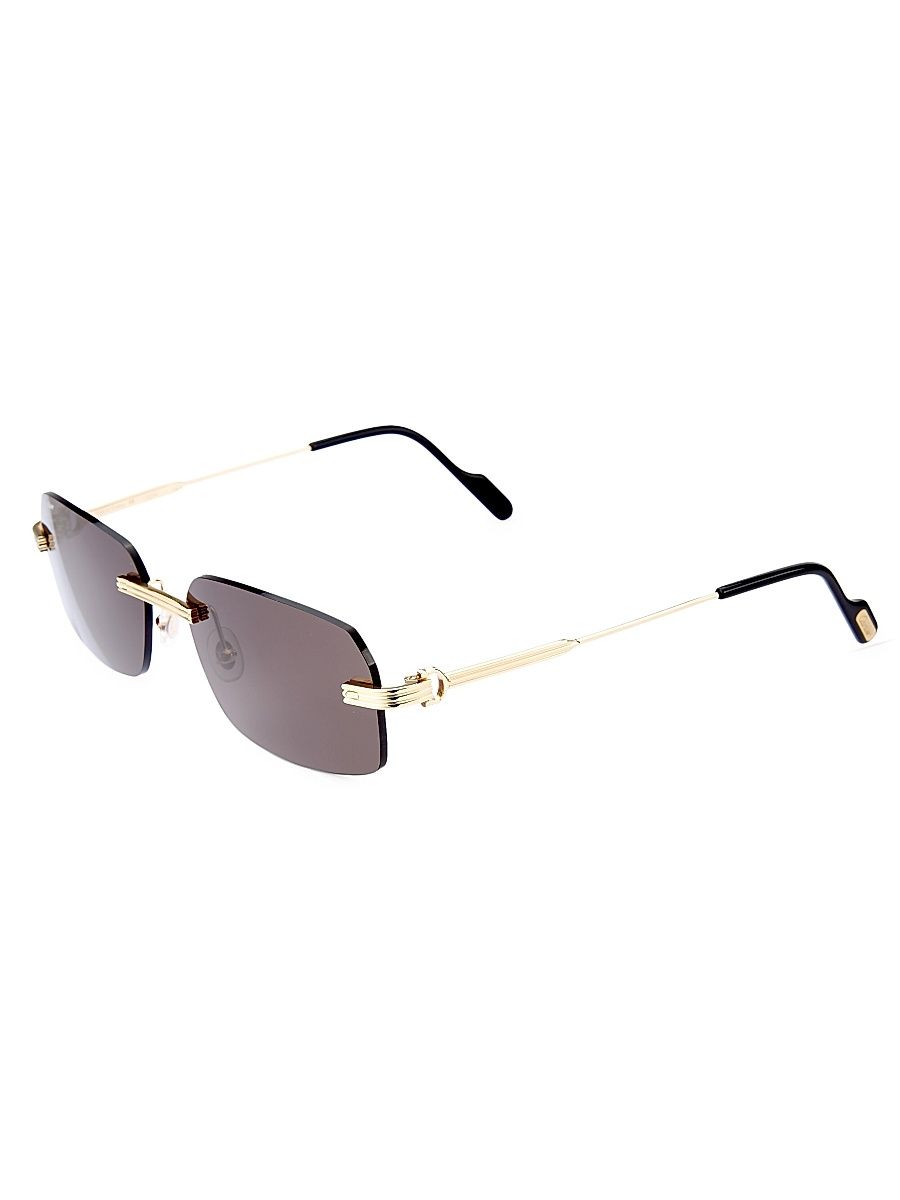 Men's Core Range 58MM Rectangular Sunglasses - Gold