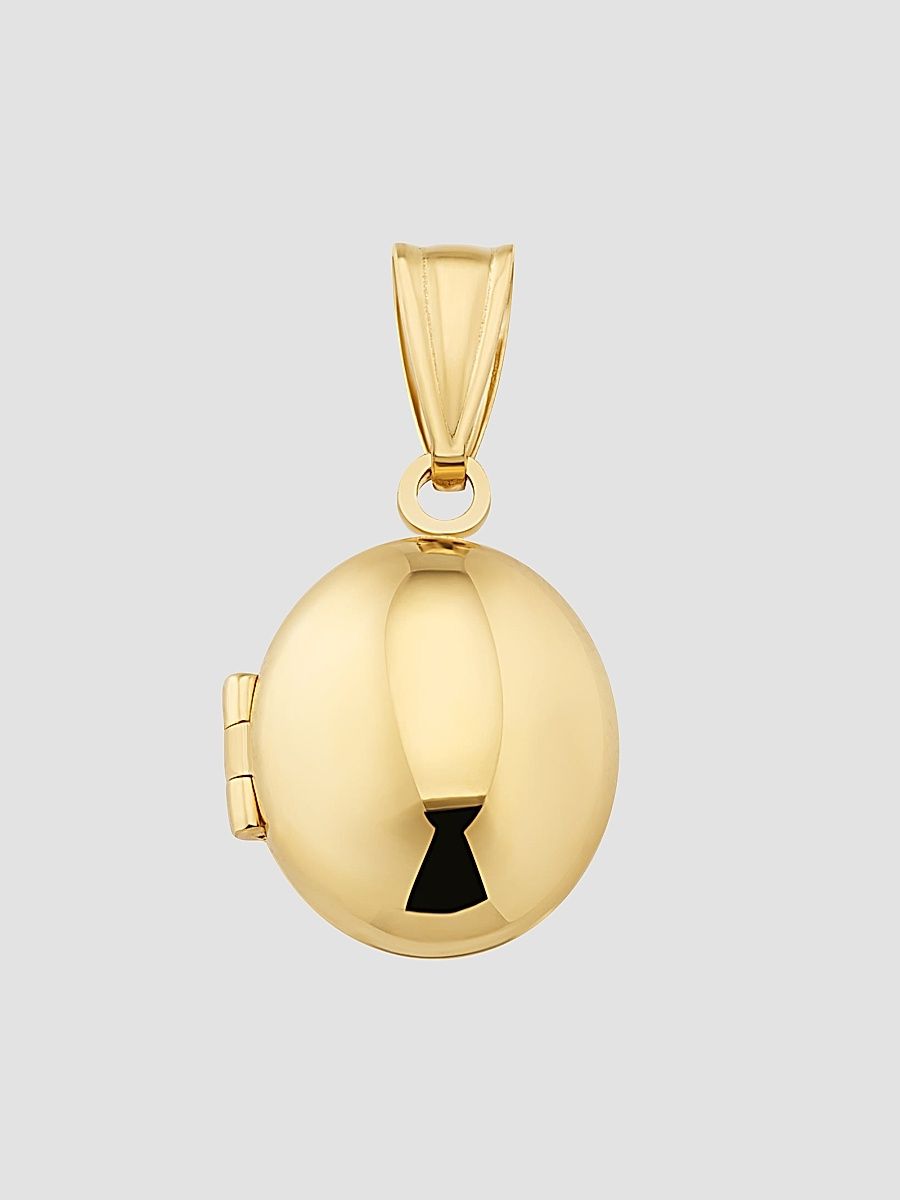 Women's Oval Locket in 14K Yellow Gold - Gold