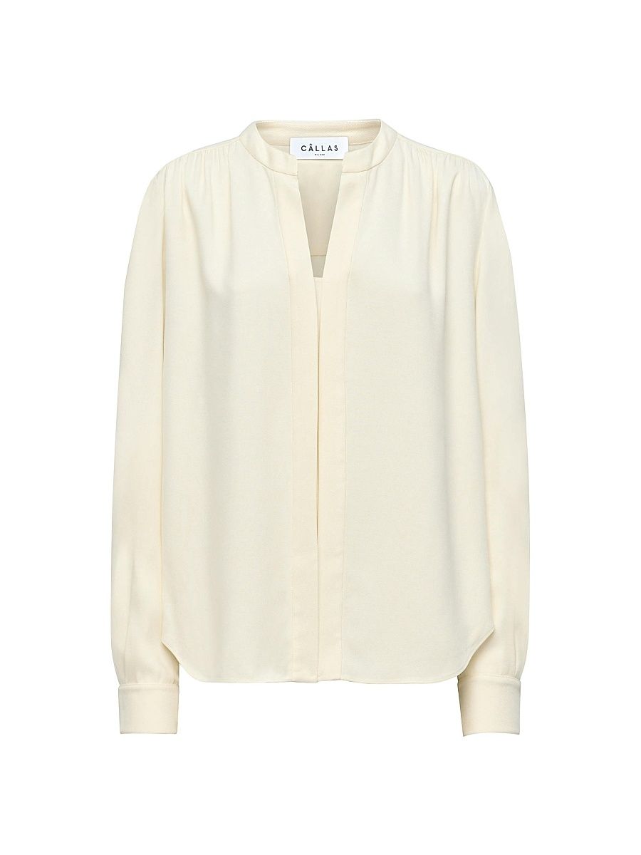 Women's Athena Relaxed Fit Shirt - Ivory - Size 4