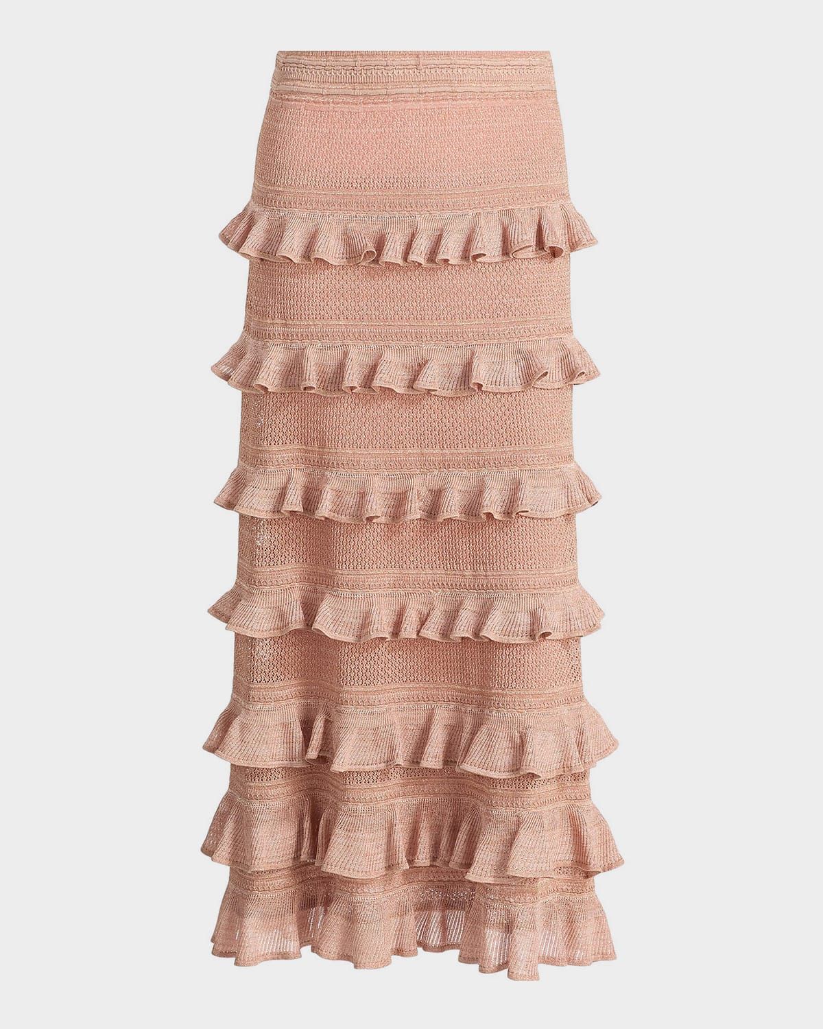 Rebellion Lace Frill Midi Skirt