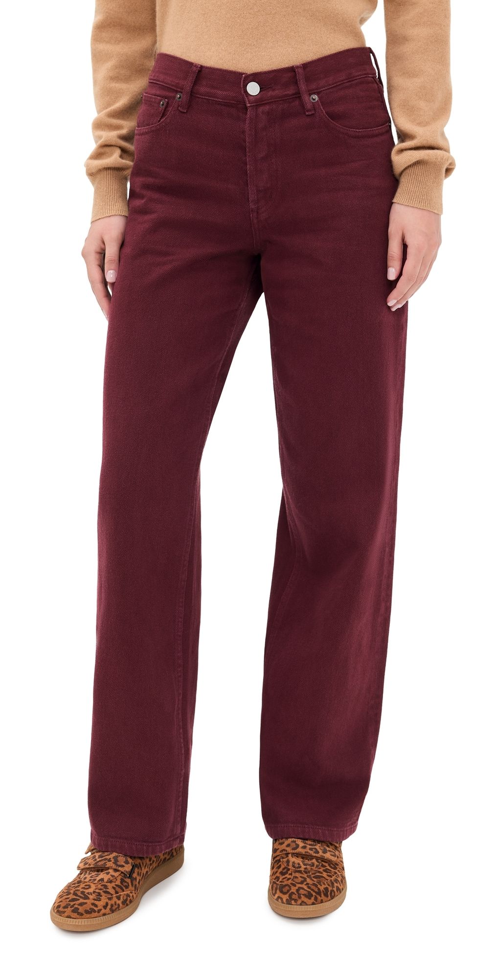 Still Here Everyday Jeans Burgundy 31