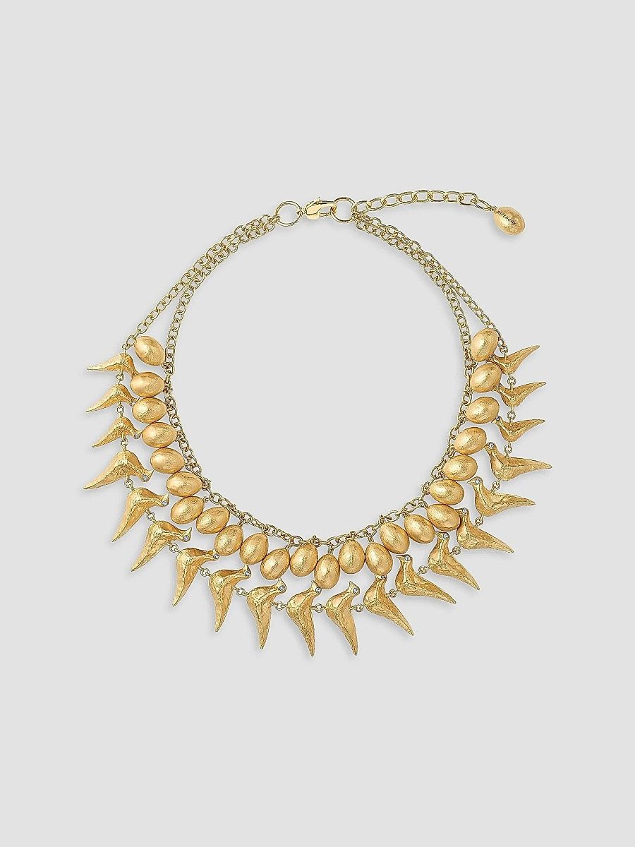 Givenchy Women's Lucky Charms Multi-Row Necklace in Metal - Golden Yellow