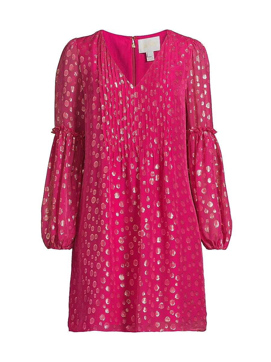 Women's Cleme Bubble-Print Dress - Mystique Pink - Size 4