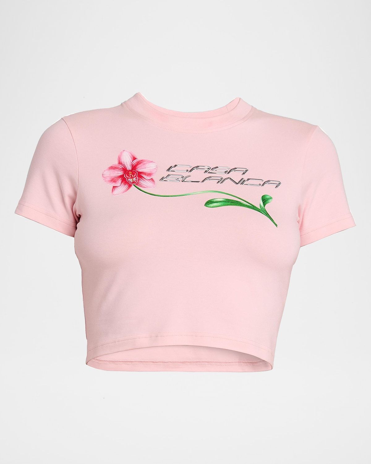 Orchid Cropped Stretch Cotton Baby Tee