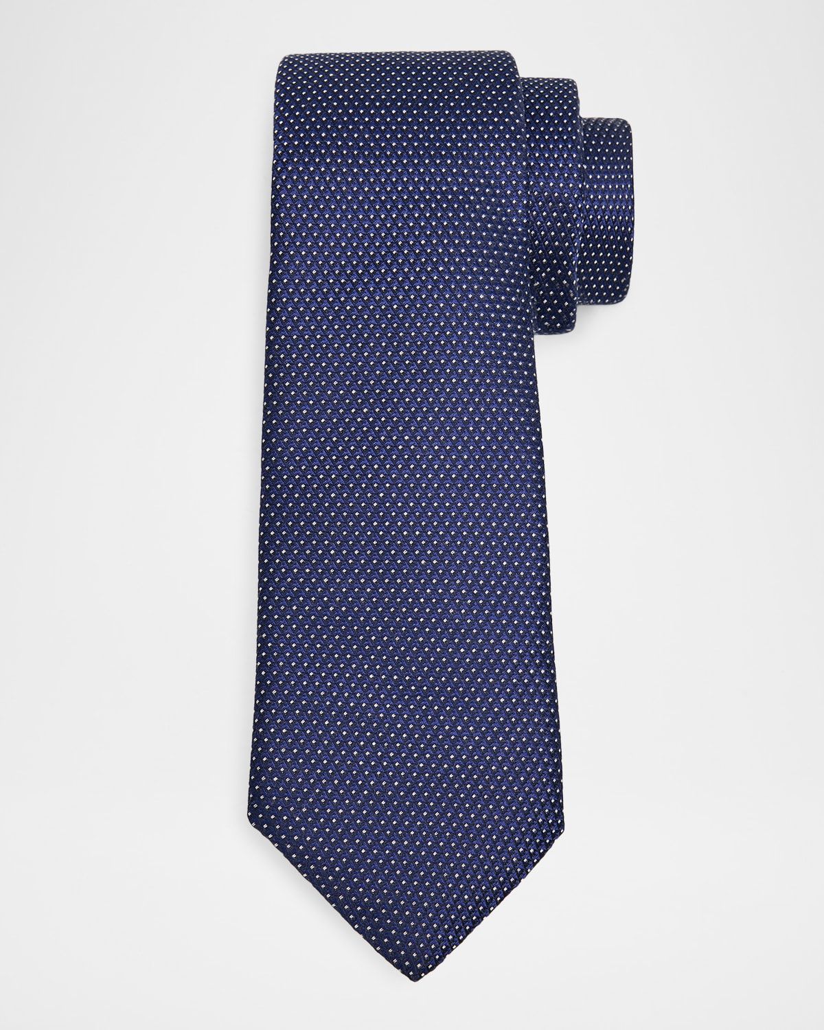 Men & apos;s Pin-Dot Silk and Viscose Tie