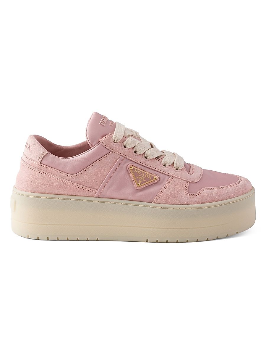 Women's Downtown 50MM Logo Sneakers - Pink - Size 10.5