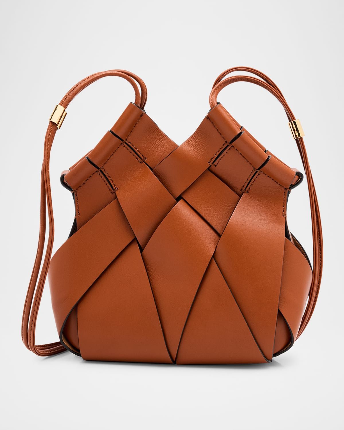 Charlotte Woven Leather Crossbody Bag
