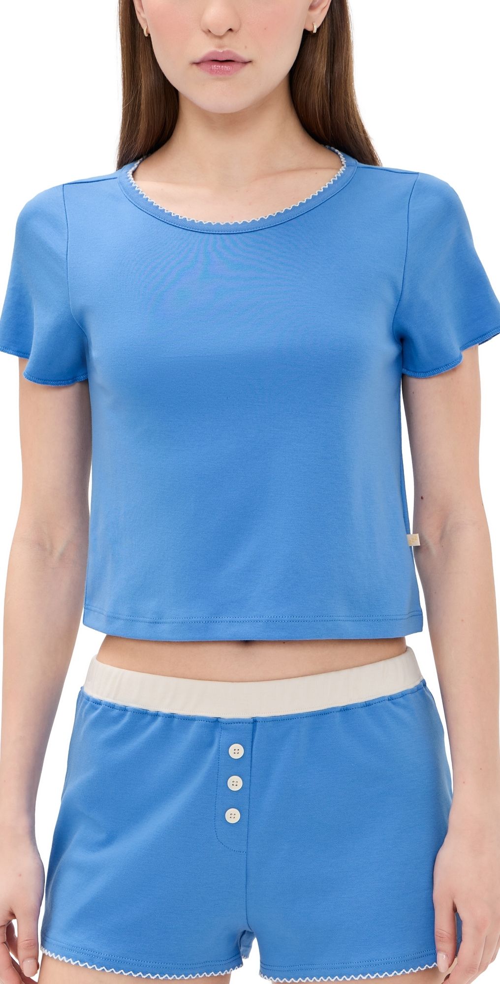 Cozyland by Morgan Lane Baby Crop Tee Provence P